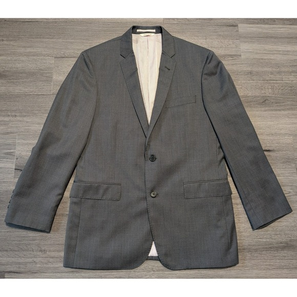 Brooks Brothers Other - Brooks Brothers Men's Gray 100% Wool Marzotto Fabric Sports Coat Size 42L